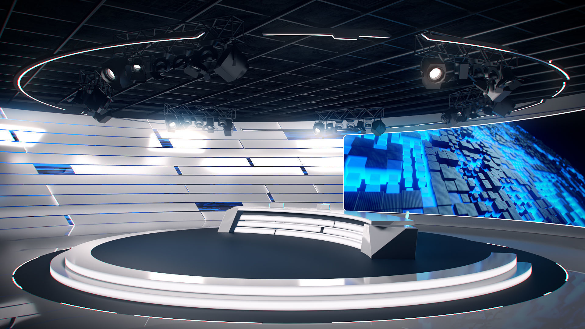 Virtual Studio 35 PBR Low-poly 3D model_12