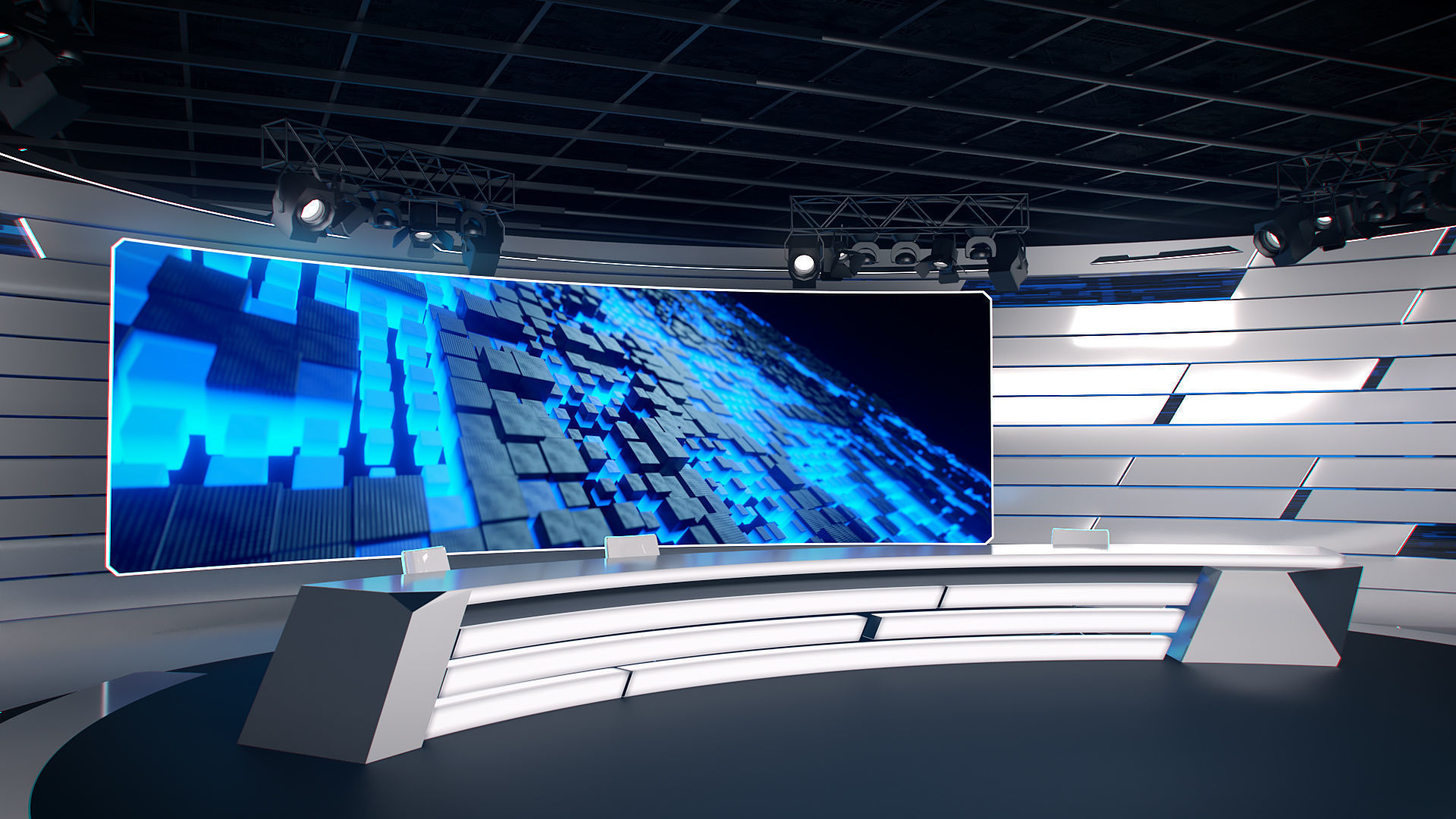 Virtual Studio 35 PBR Low-poly 3D model_2