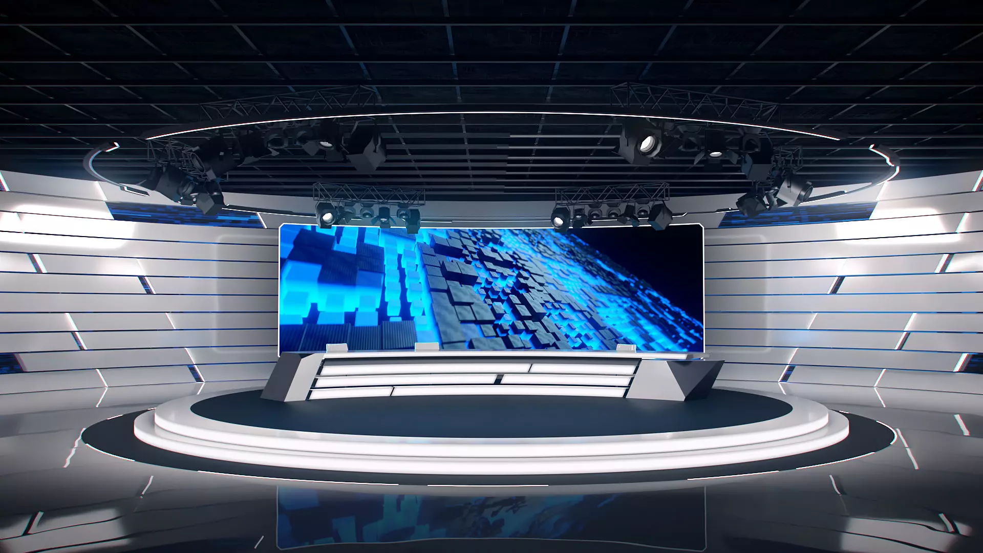 Virtual Studio 35 PBR Low-poly 3D model_0