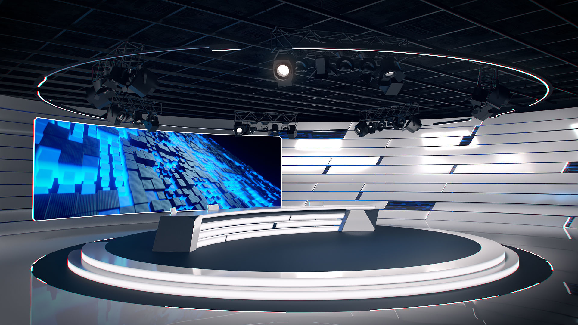 Virtual Studio 35 PBR Low-poly 3D model_1