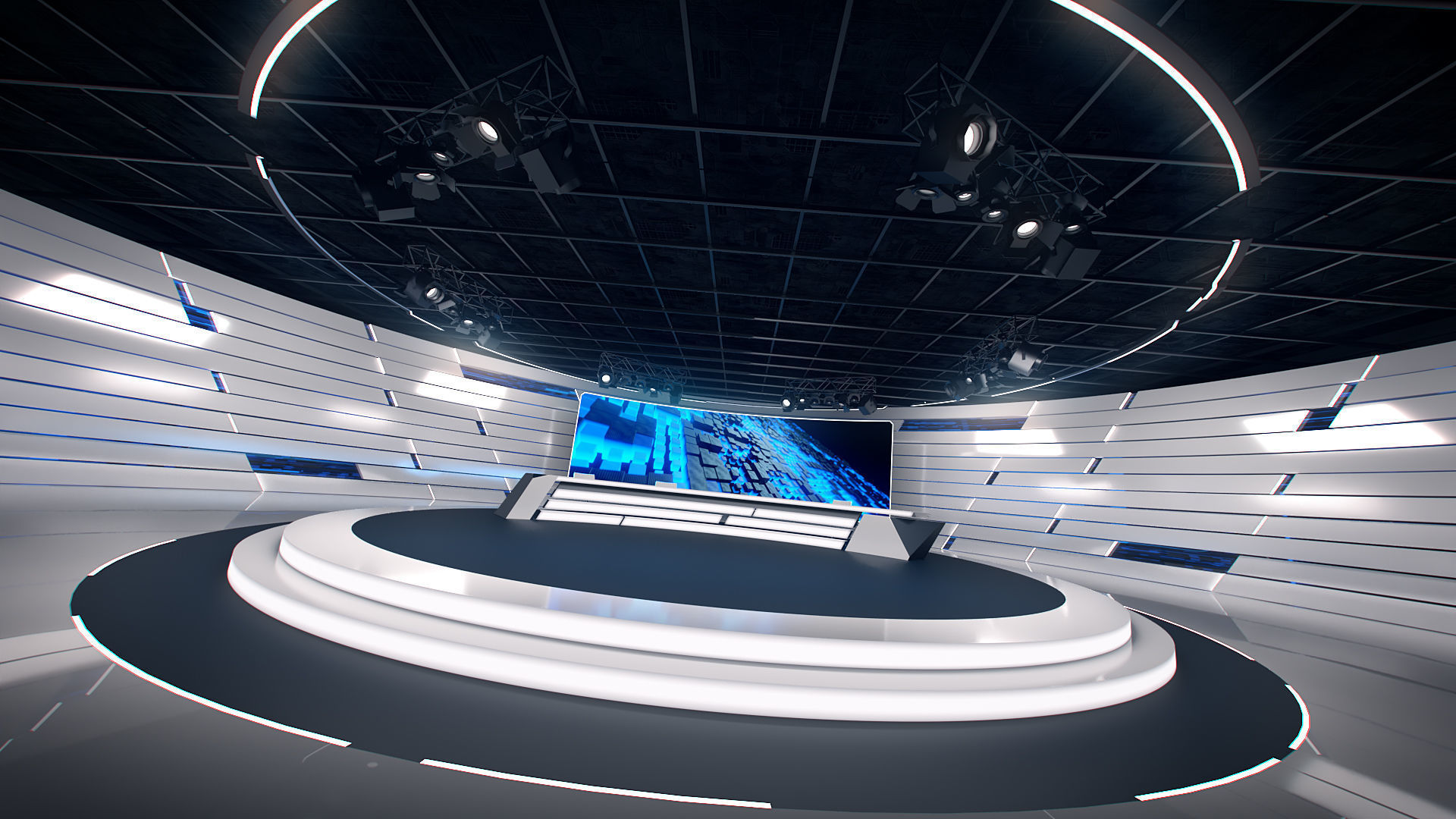 Virtual Studio 35 PBR Low-poly 3D model_8