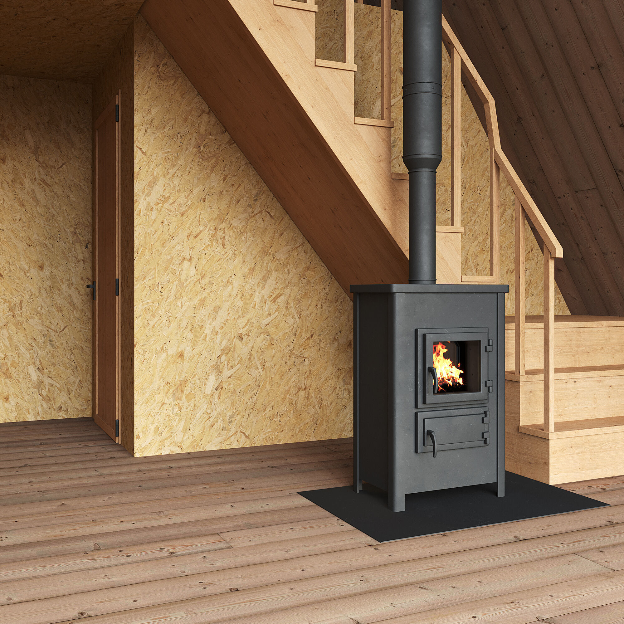 A-frame house 02 3D model_4