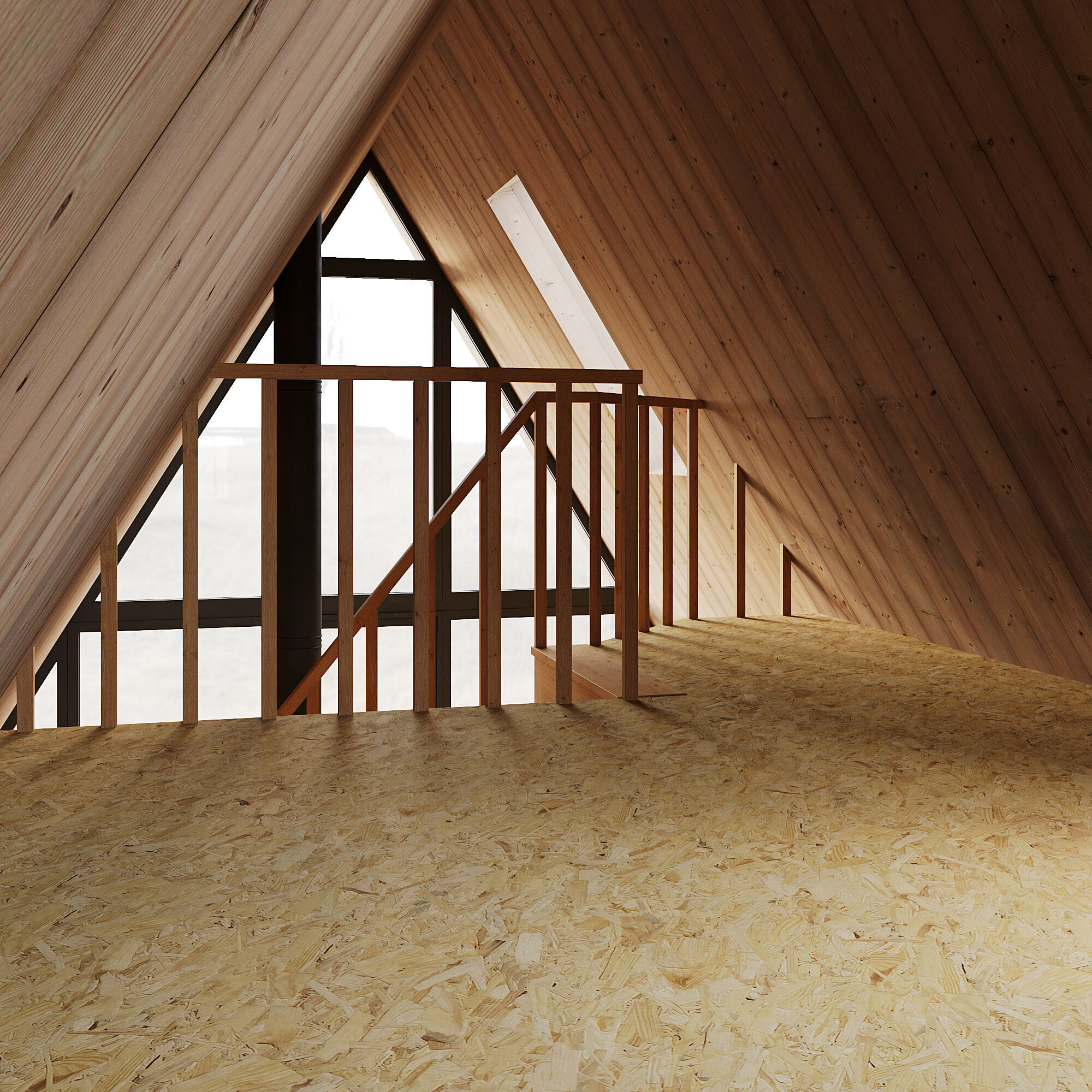 A-frame house 02 3D model_5