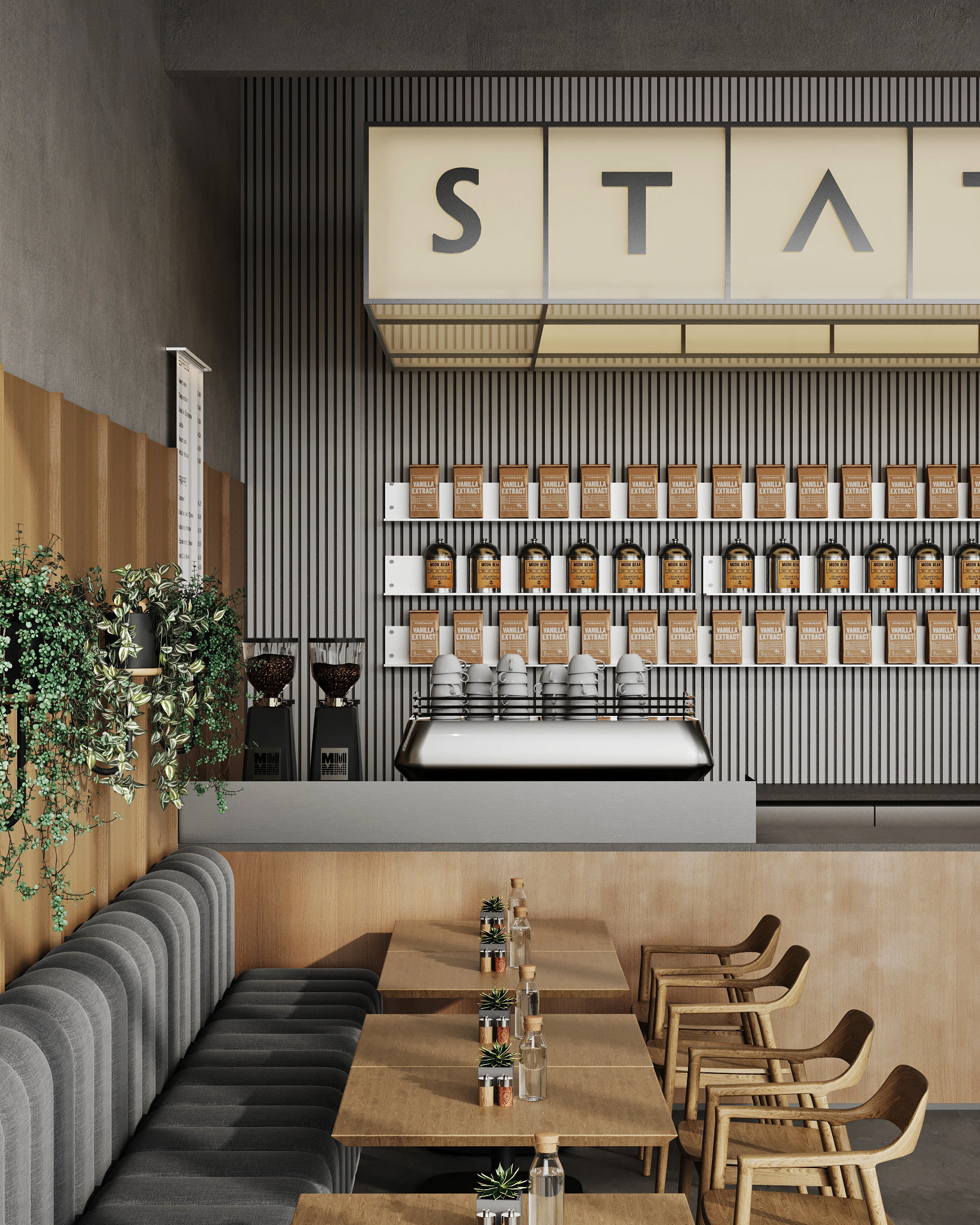 Concept for Cafeteria STATUS Scene Low-poly 3D model_5