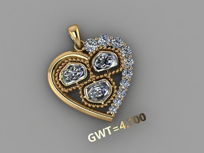 FASION  POLKI PENDANT