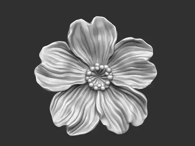 The Mermaid Rose design v2 for casting jewelry high detail 3D print model