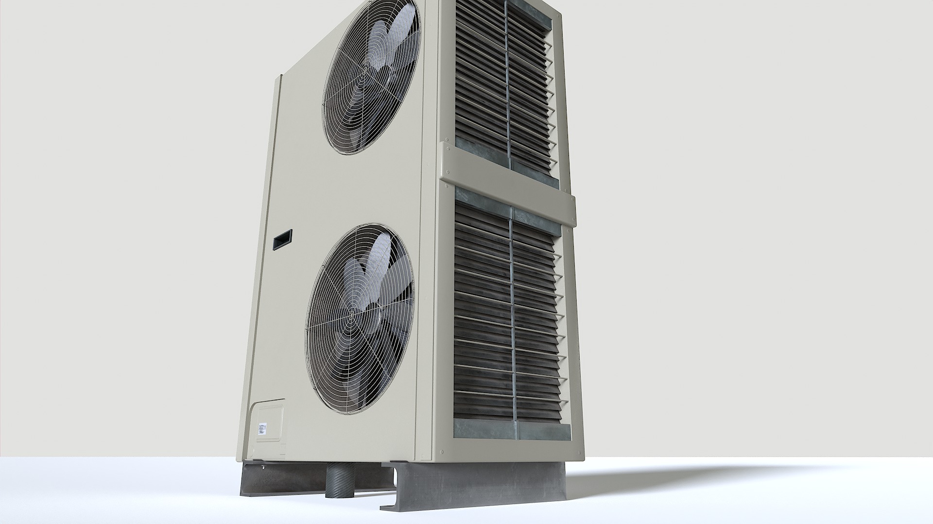 Rooftop AC hvac unit 2 Low-poly 3D model_2