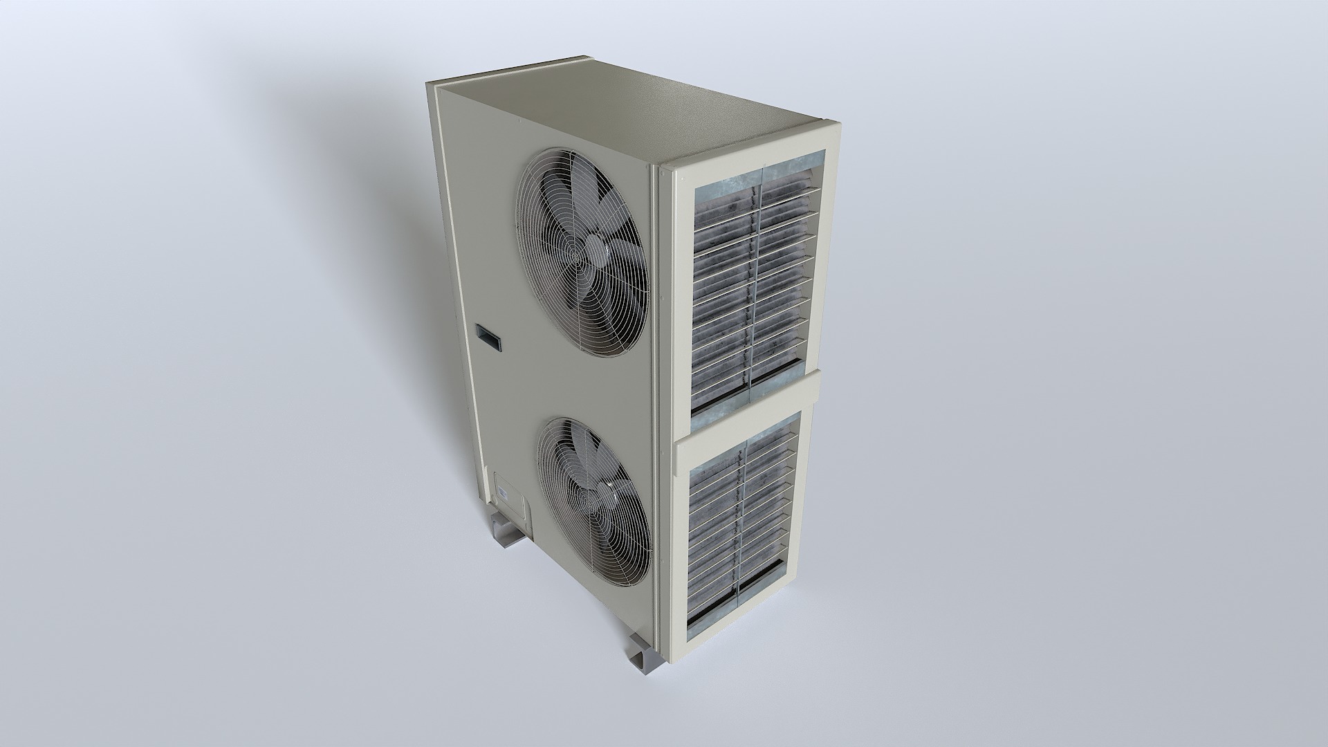 Rooftop AC hvac unit 2 Low-poly 3D model_1