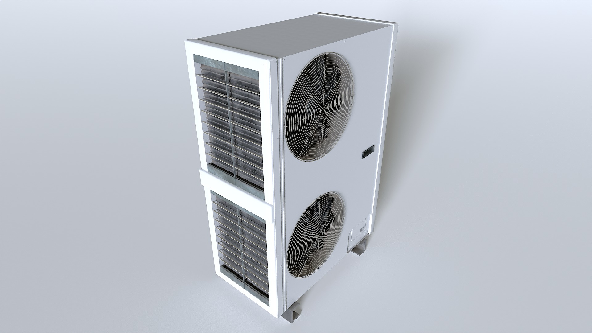 Rooftop AC hvac unit 2 Low-poly 3D model_4