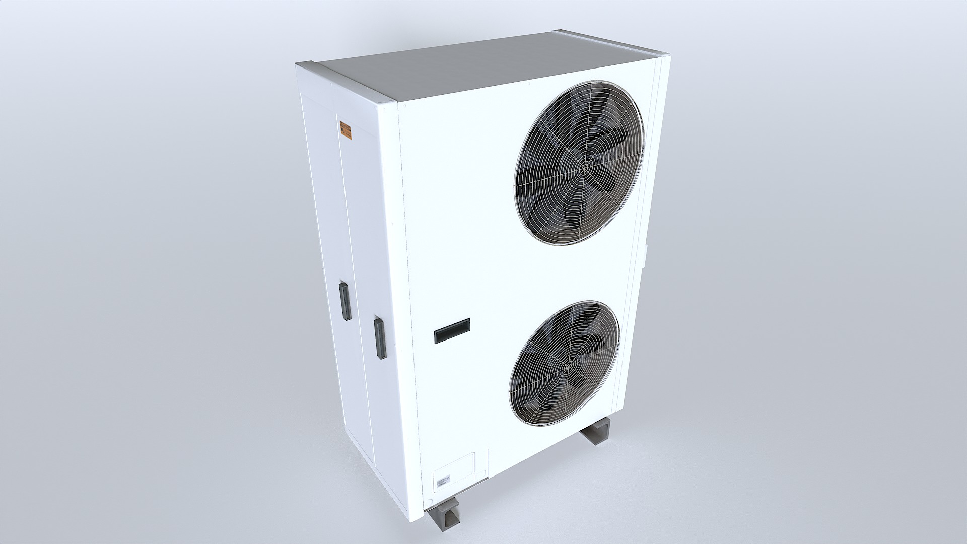 Rooftop AC hvac unit 2 Low-poly 3D model_6