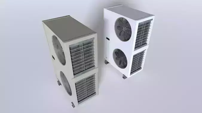 Rooftop AC hvac unit 2 Low-poly 3D model