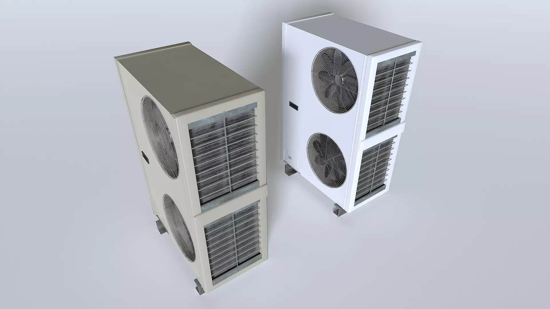 Rooftop AC hvac unit 2 Low-poly 3D model_0