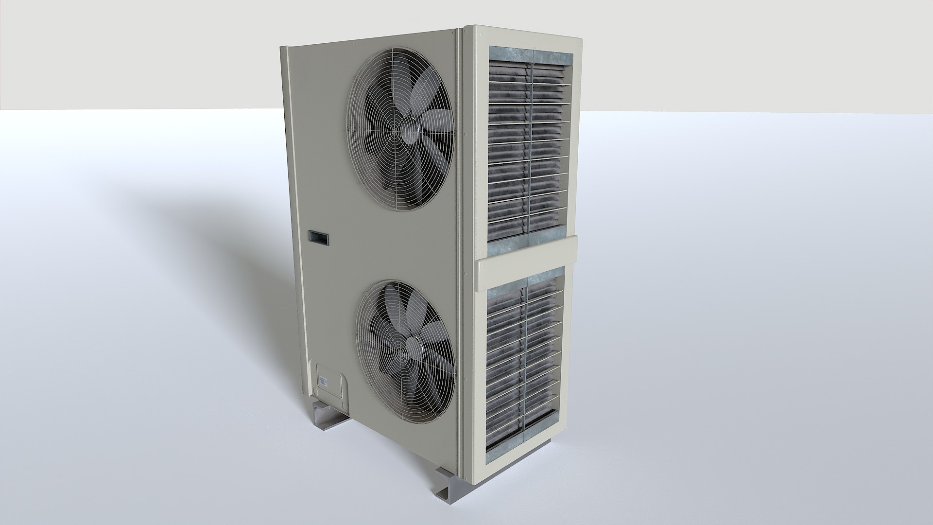 Rooftop AC hvac unit 2 Low-poly 3D model_9
