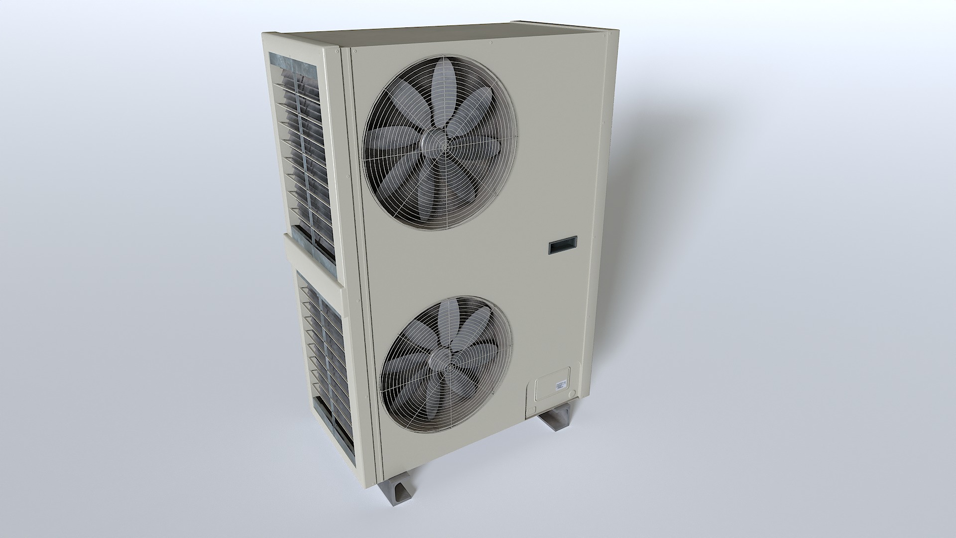 Rooftop AC hvac unit 2 Low-poly 3D model_10