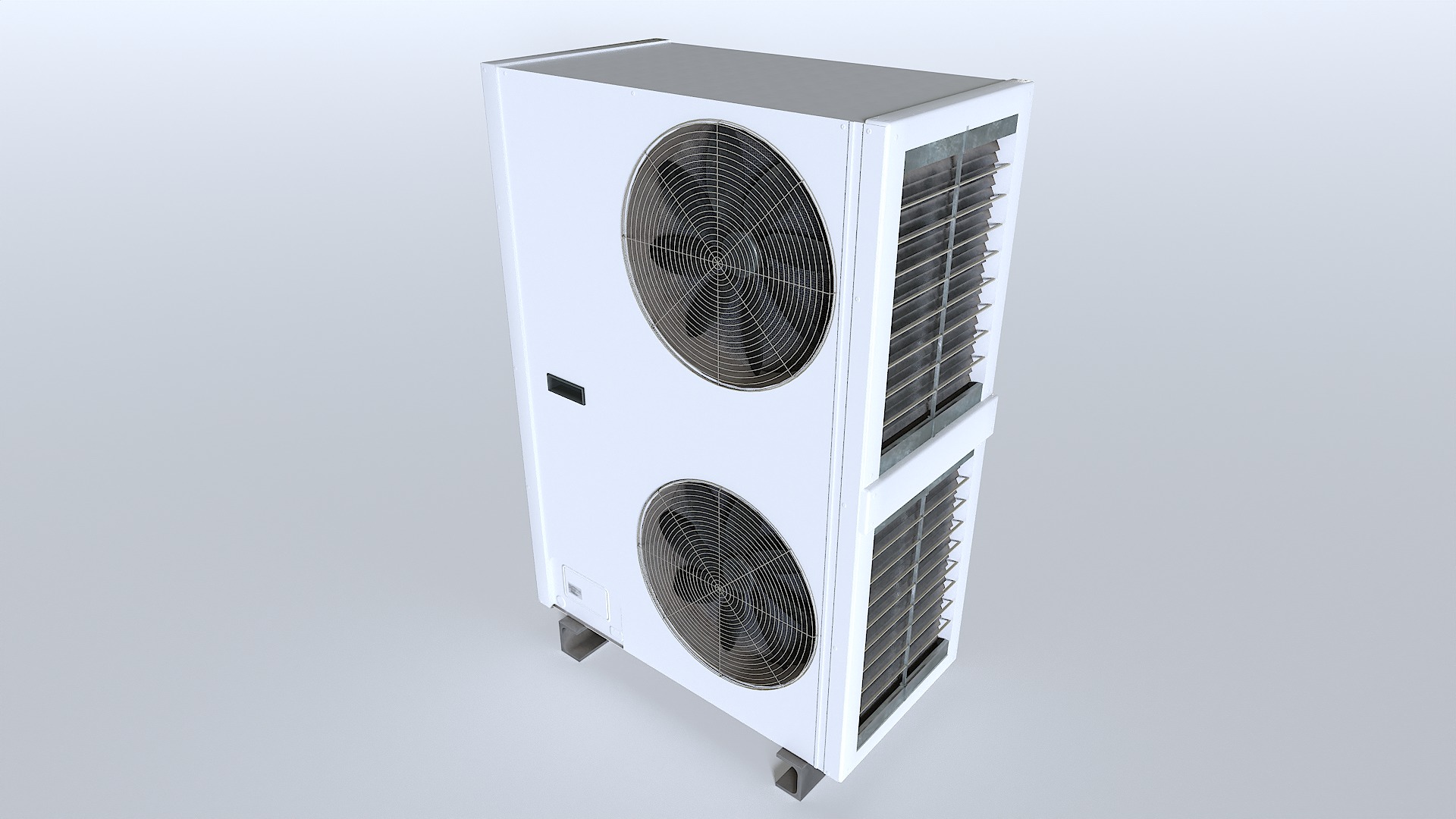 Rooftop AC hvac unit 2 Low-poly 3D model_3