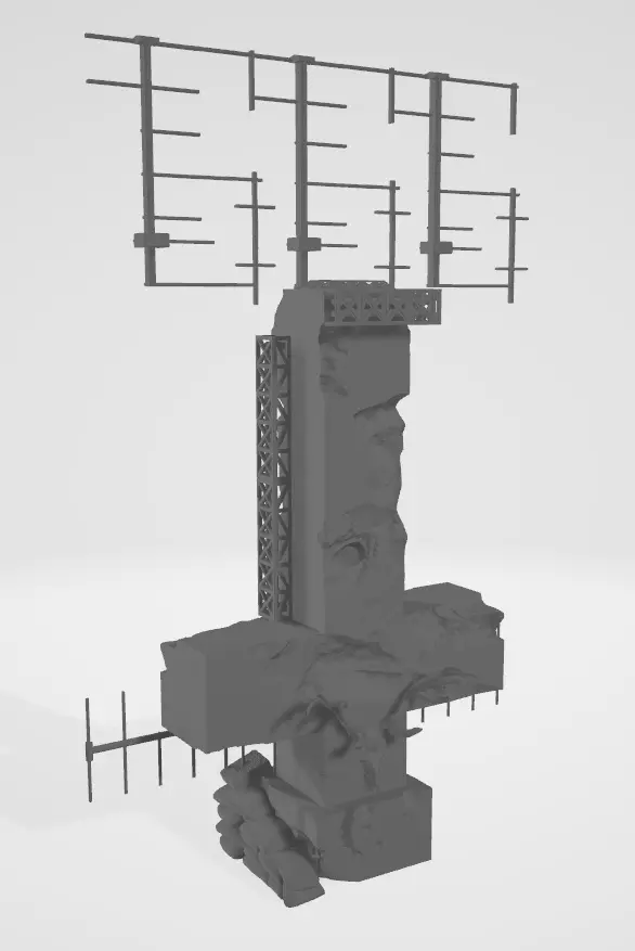 Heretic Trench Crusade - Radio Tower 3D print model_0
