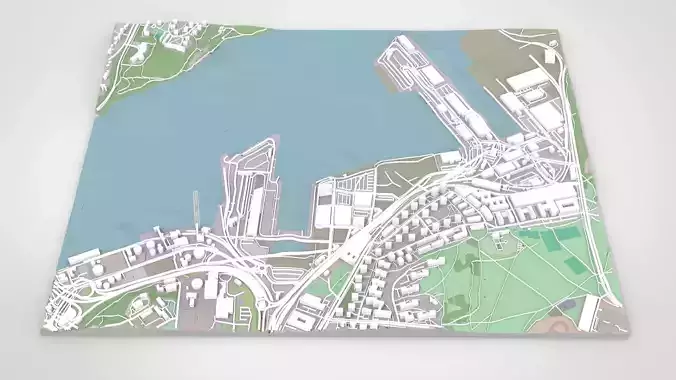 Cityscape Stockholm Sweden 3D model