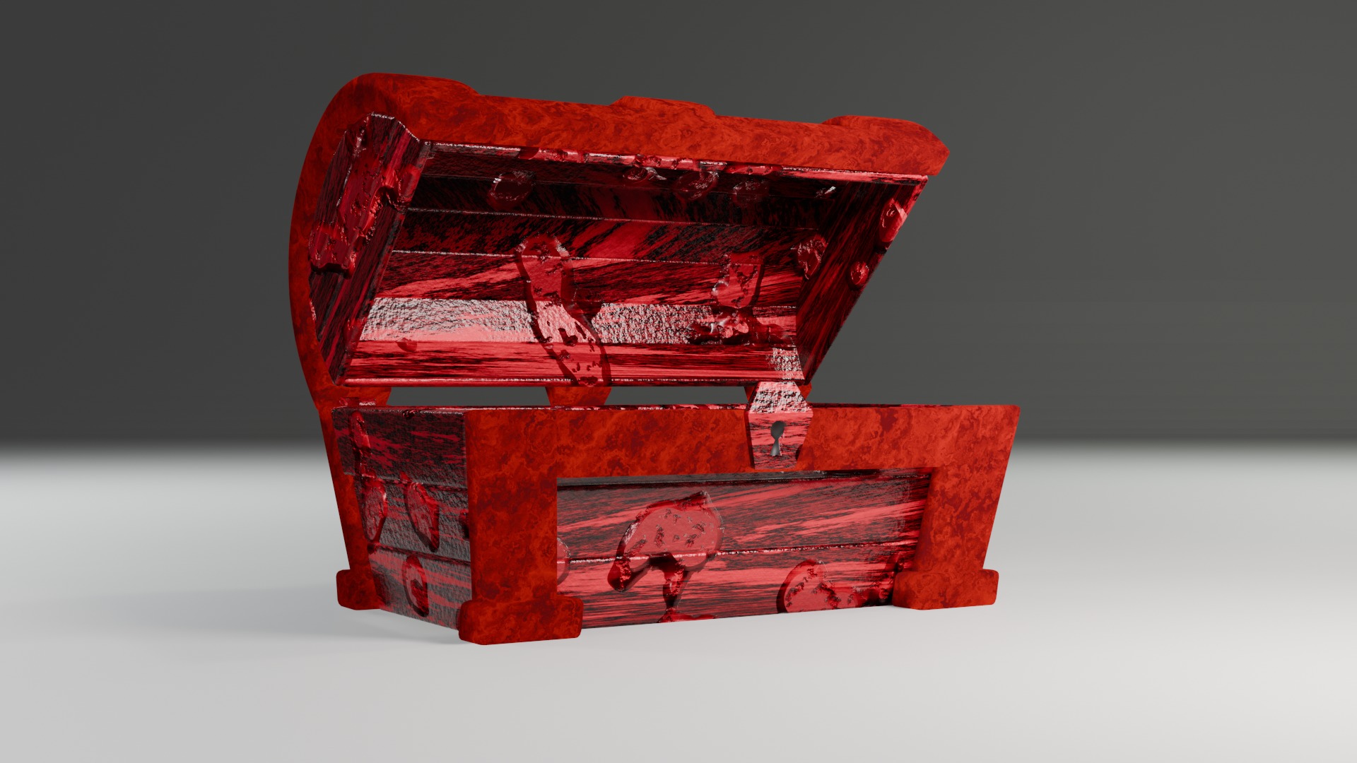 Treasure Chest  Low-poly 3D model_10