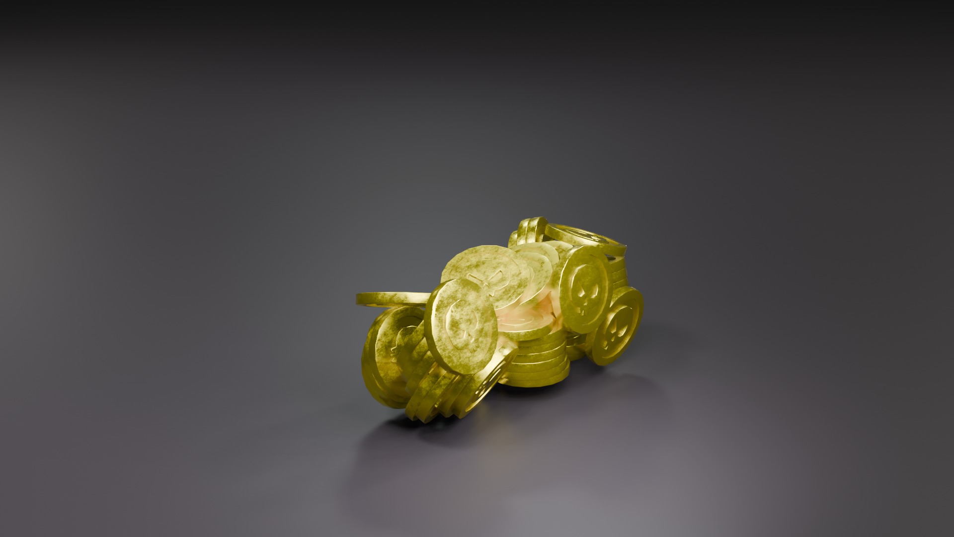 Treasure Chest  Low-poly 3D model_26