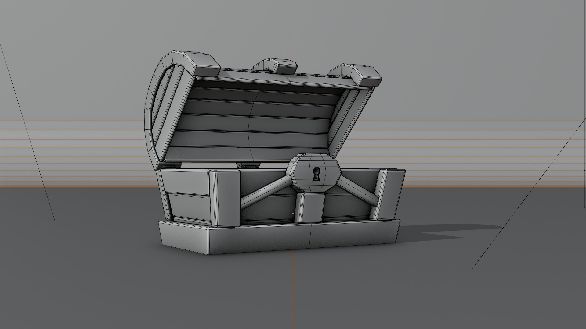 Treasure Chest  Low-poly 3D model_21