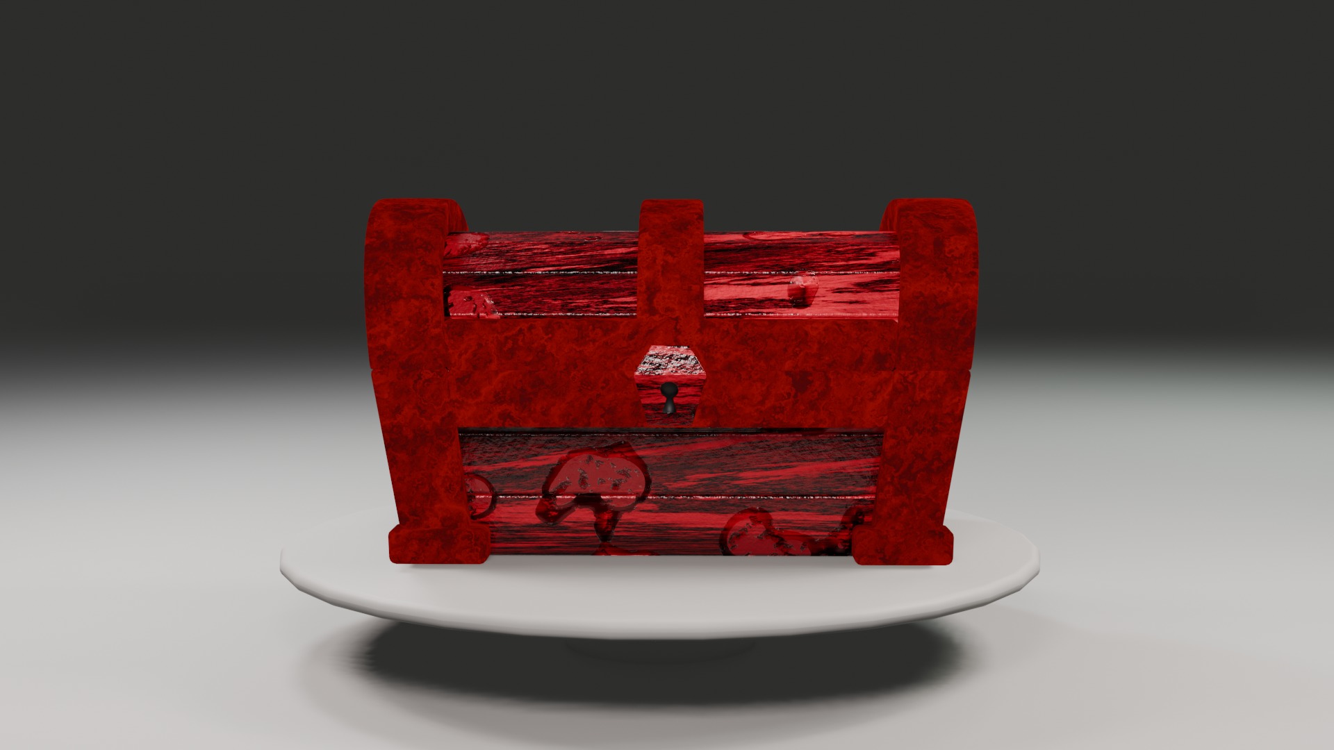 Treasure Chest  Low-poly 3D model_8