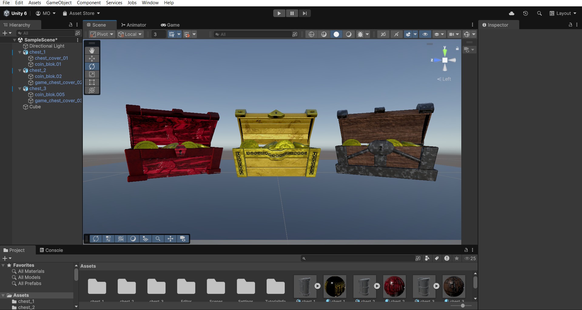 Treasure Chest  Low-poly 3D model_22