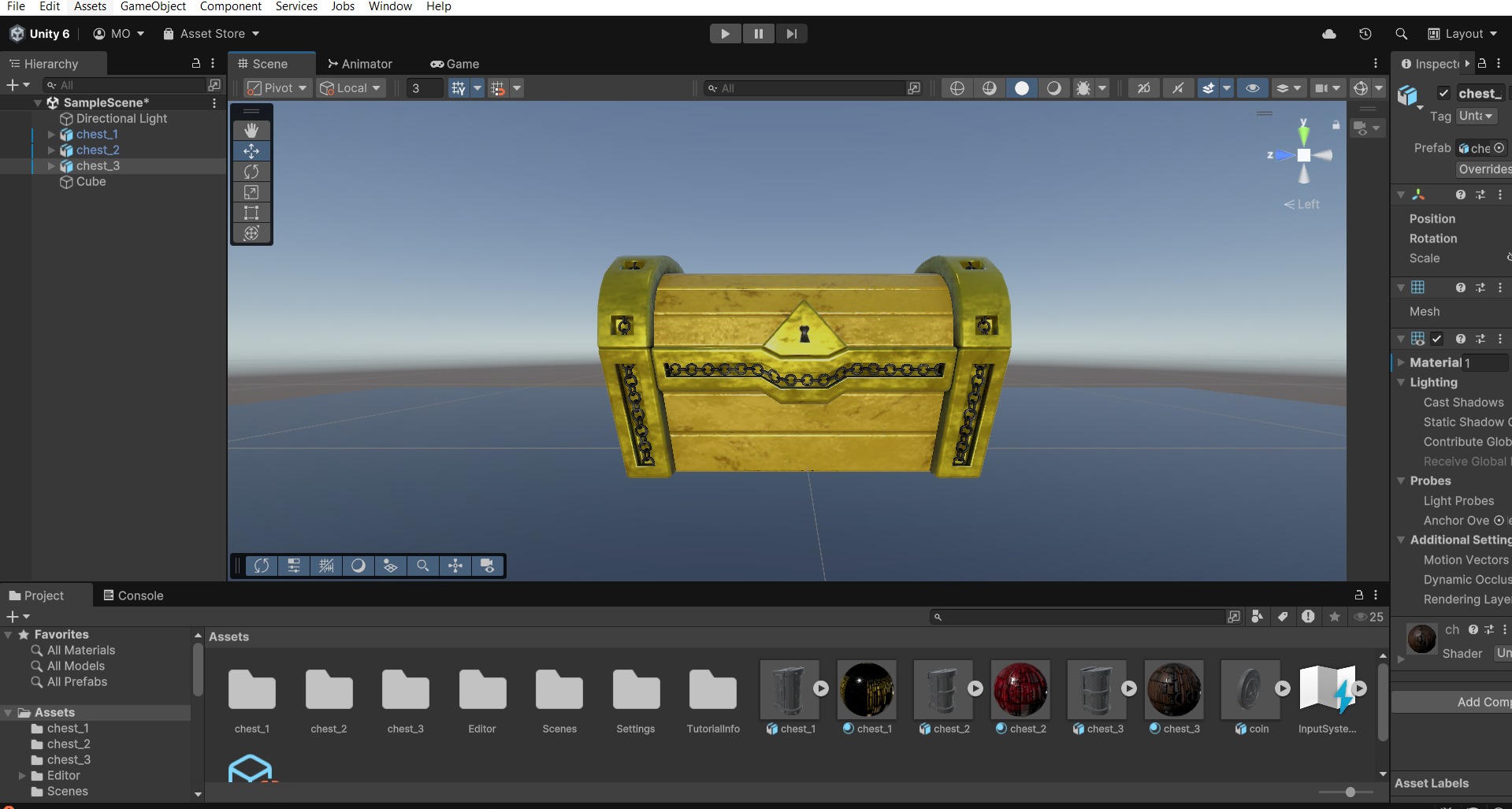 Treasure Chest  Low-poly 3D model_25