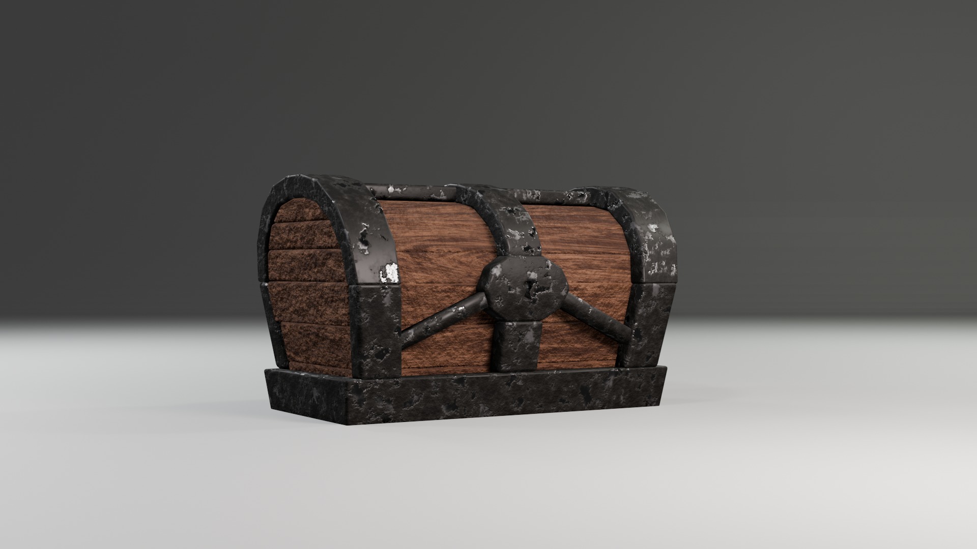 Treasure Chest  Low-poly 3D model_20