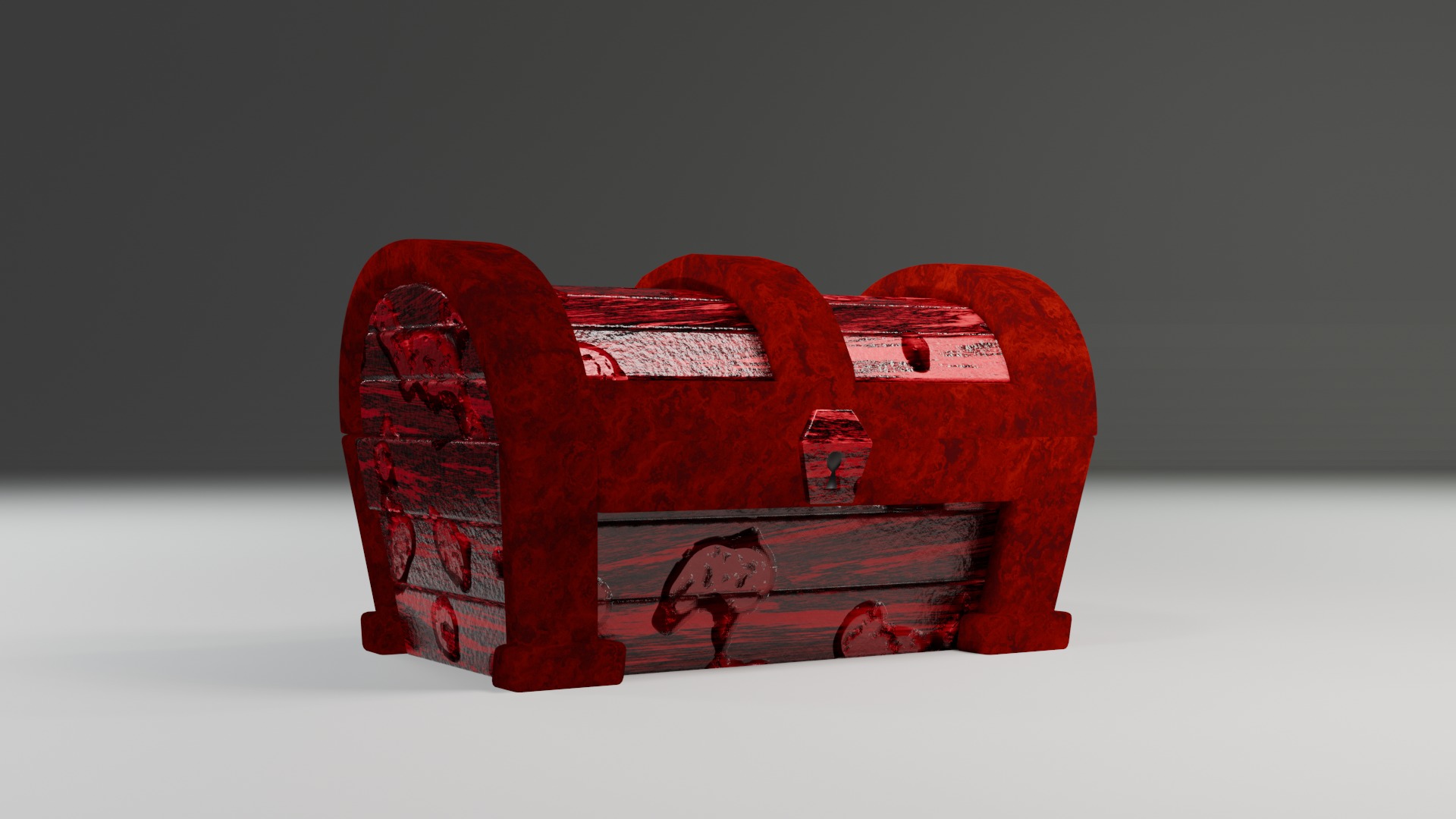 Treasure Chest  Low-poly 3D model_16