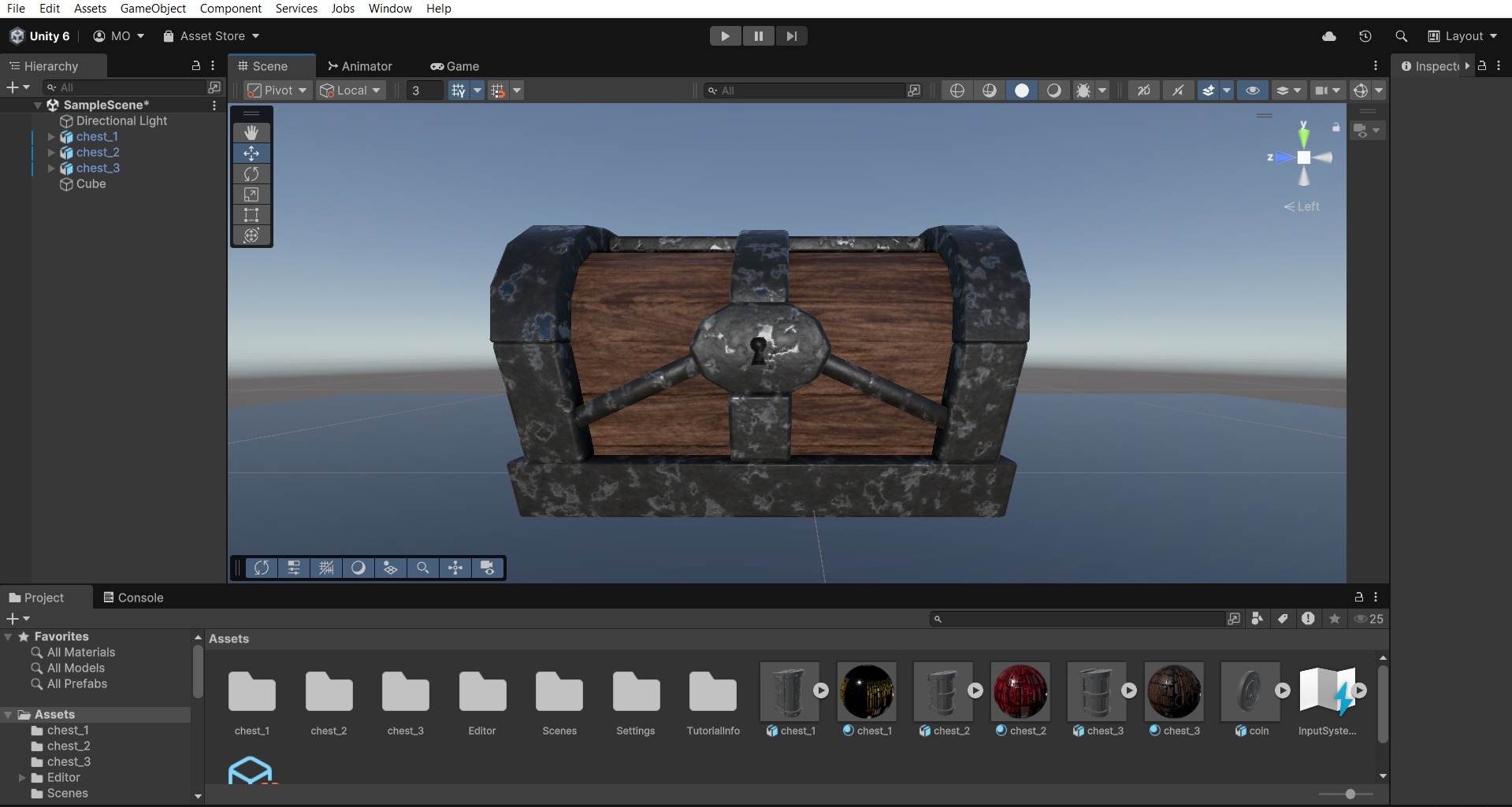Treasure Chest  Low-poly 3D model_23