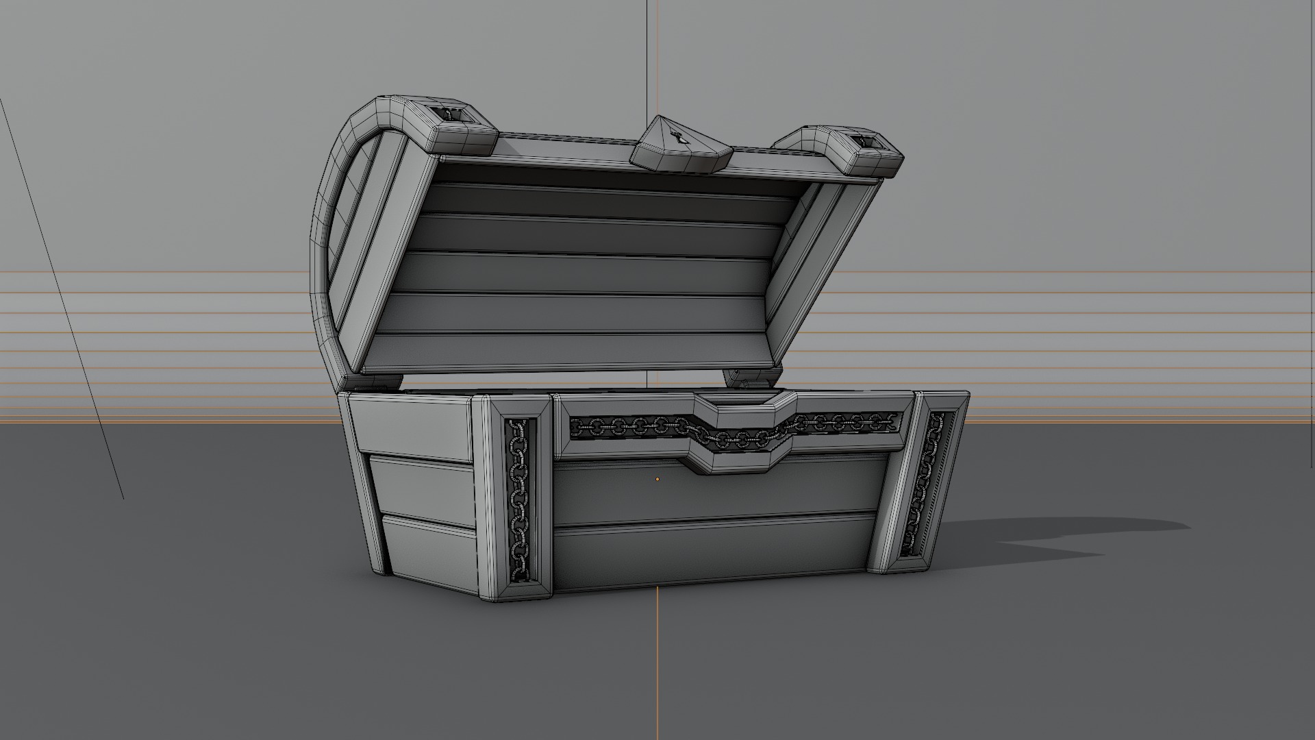 Treasure Chest  Low-poly 3D model_19