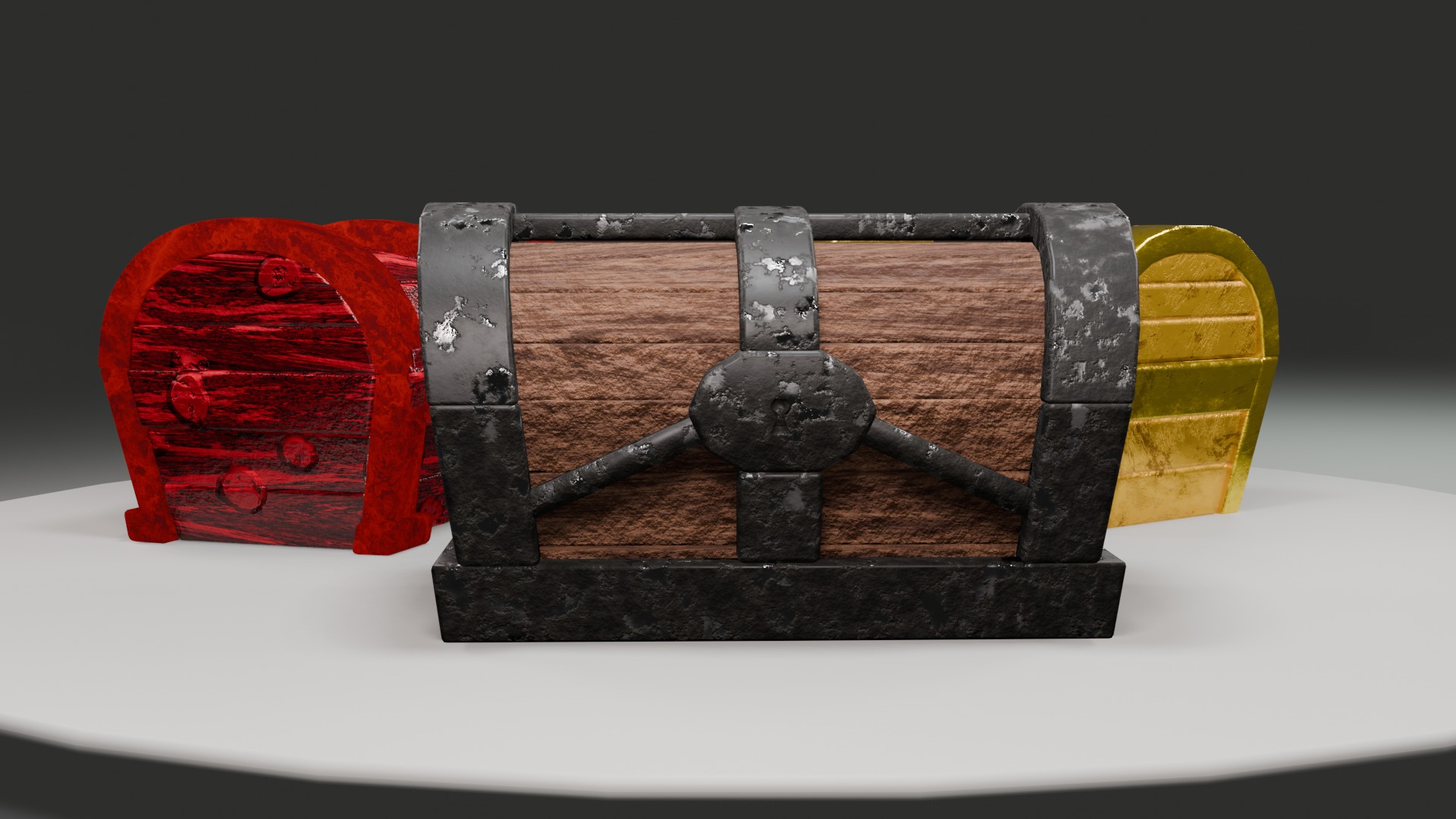 Treasure Chest  Low-poly 3D model_30