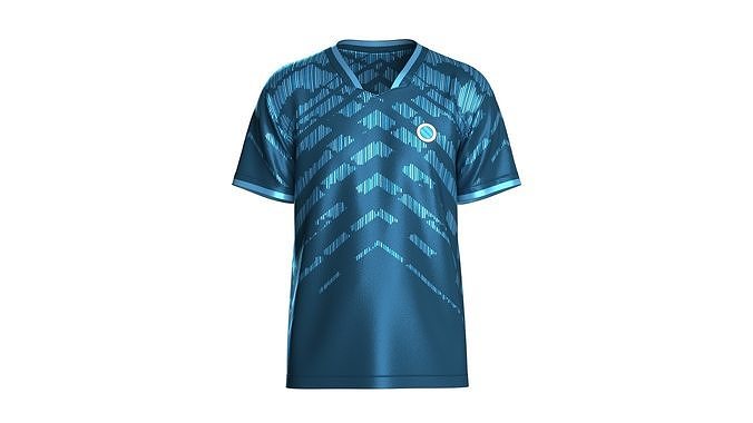 Soccer Blue Jersey-Away Kit 3D model
