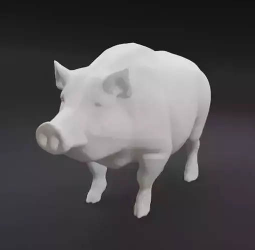 Wild Boar Sculpt Printable Model