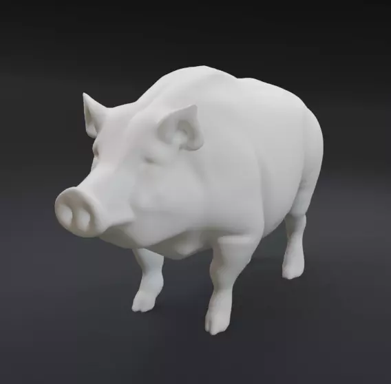 Wild Boar Sculpt Printable Model 3D print model_0