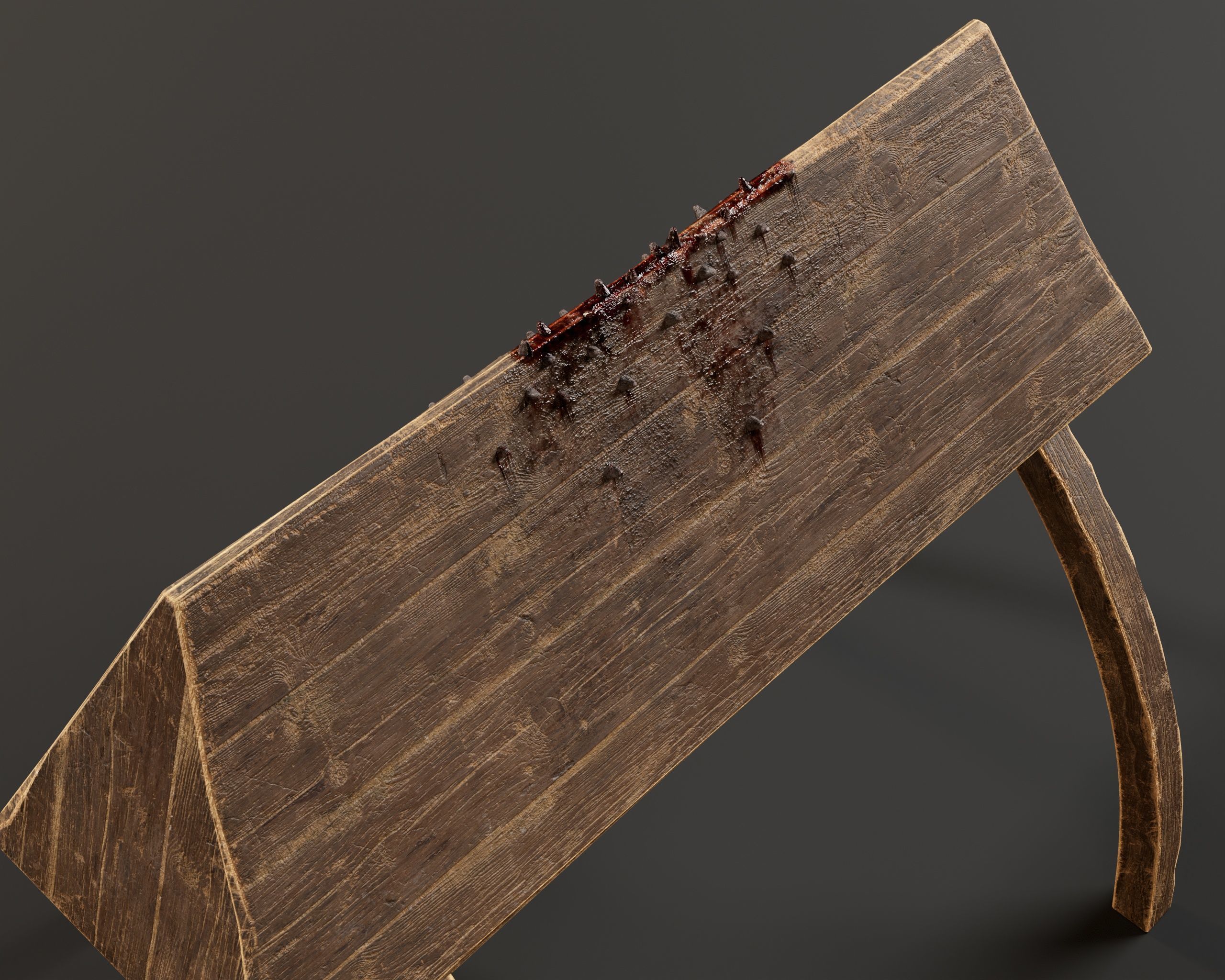 Medieval Spanish Horse Torture Low-poly 3D model_14