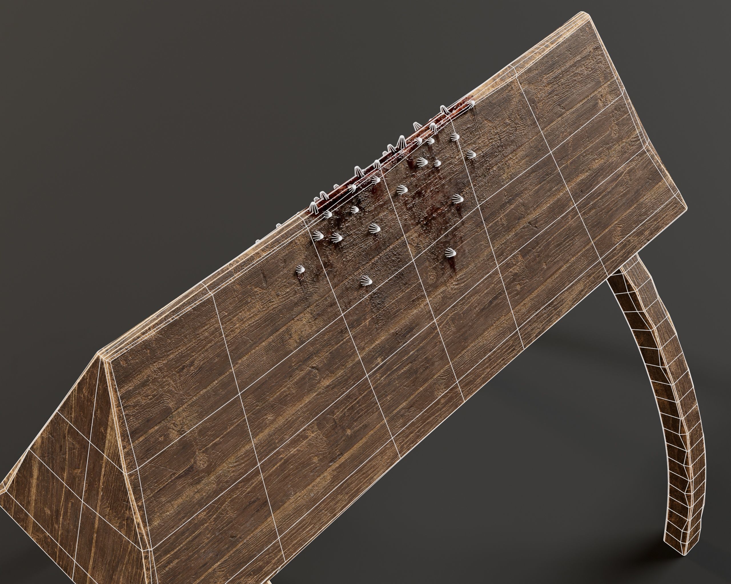 Medieval Spanish Horse Torture Low-poly 3D model_15