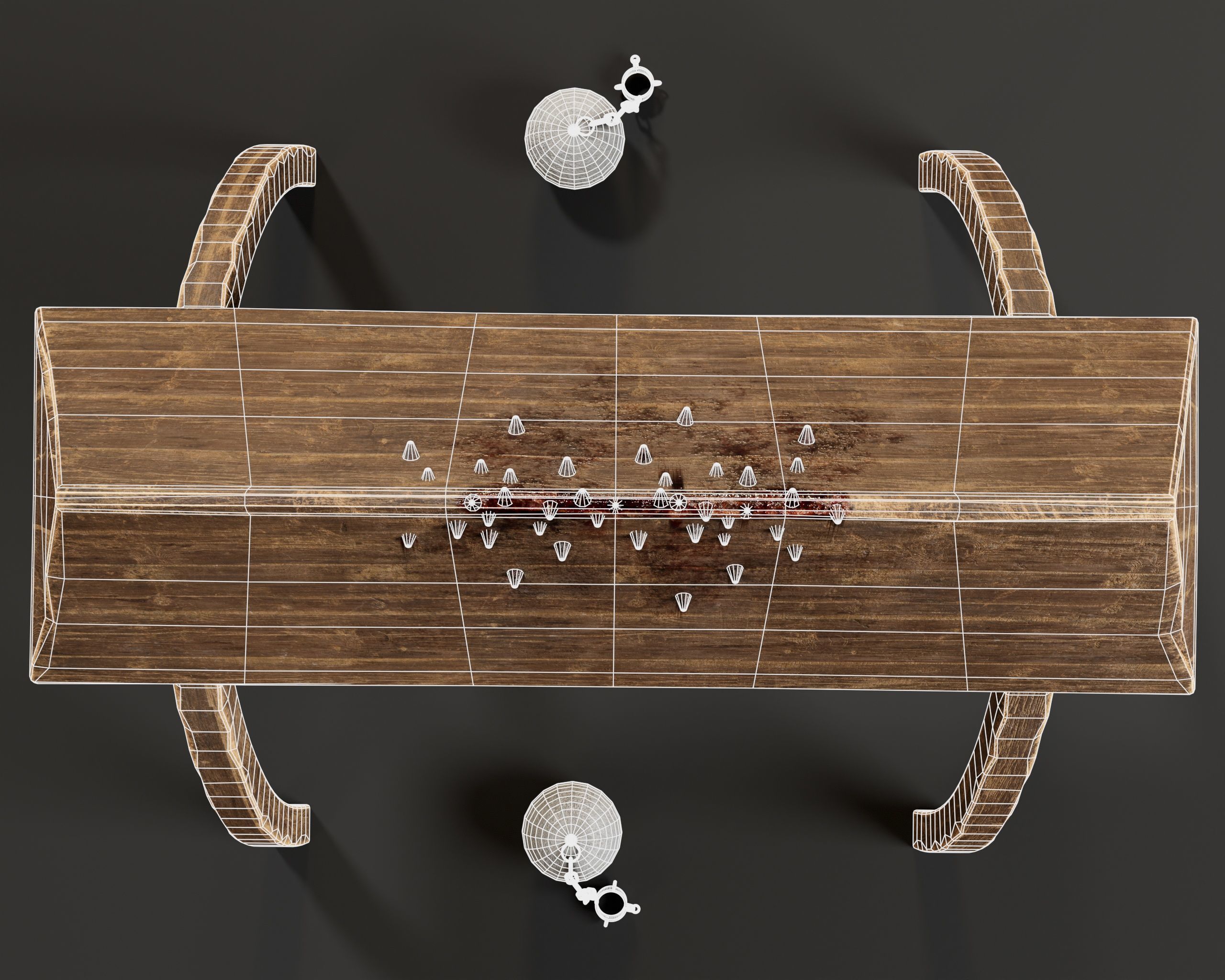 Medieval Spanish Horse Torture Low-poly 3D model_13