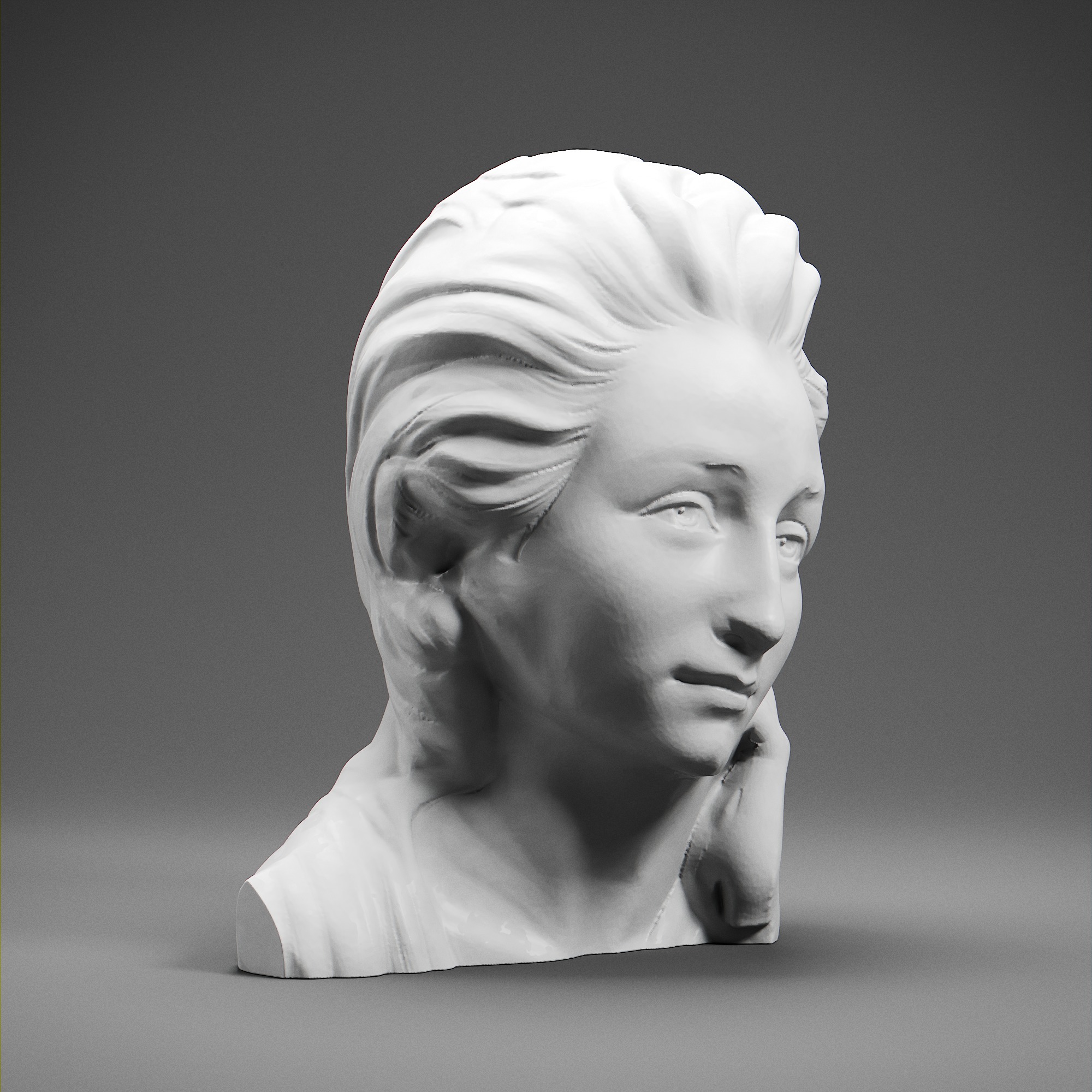 Emilie du Chatelet 3D print model_7