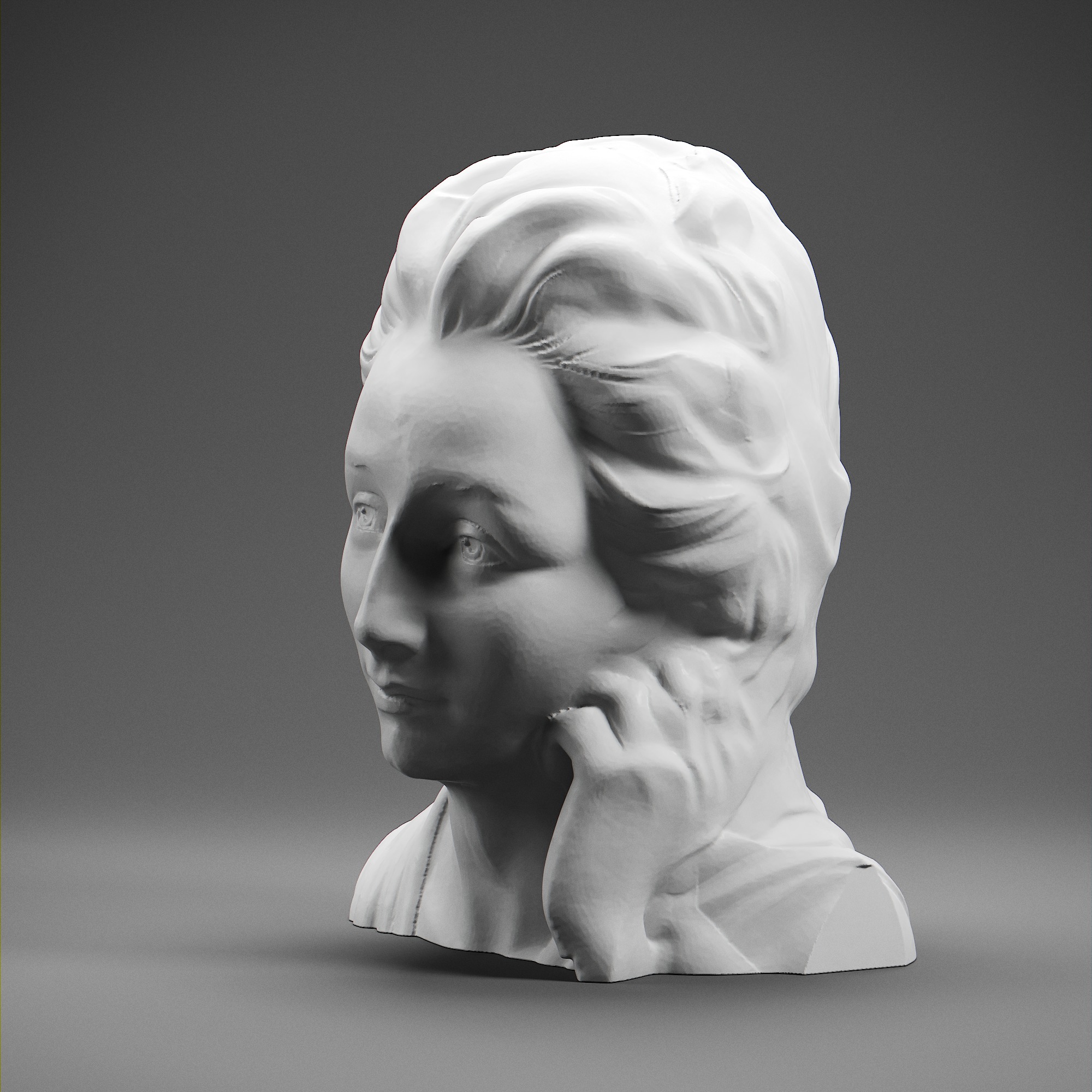Emilie du Chatelet 3D print model_1