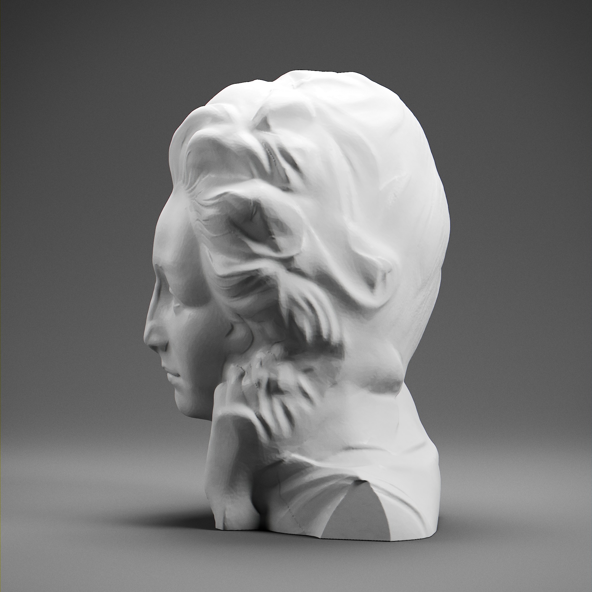 Emilie du Chatelet 3D print model_2