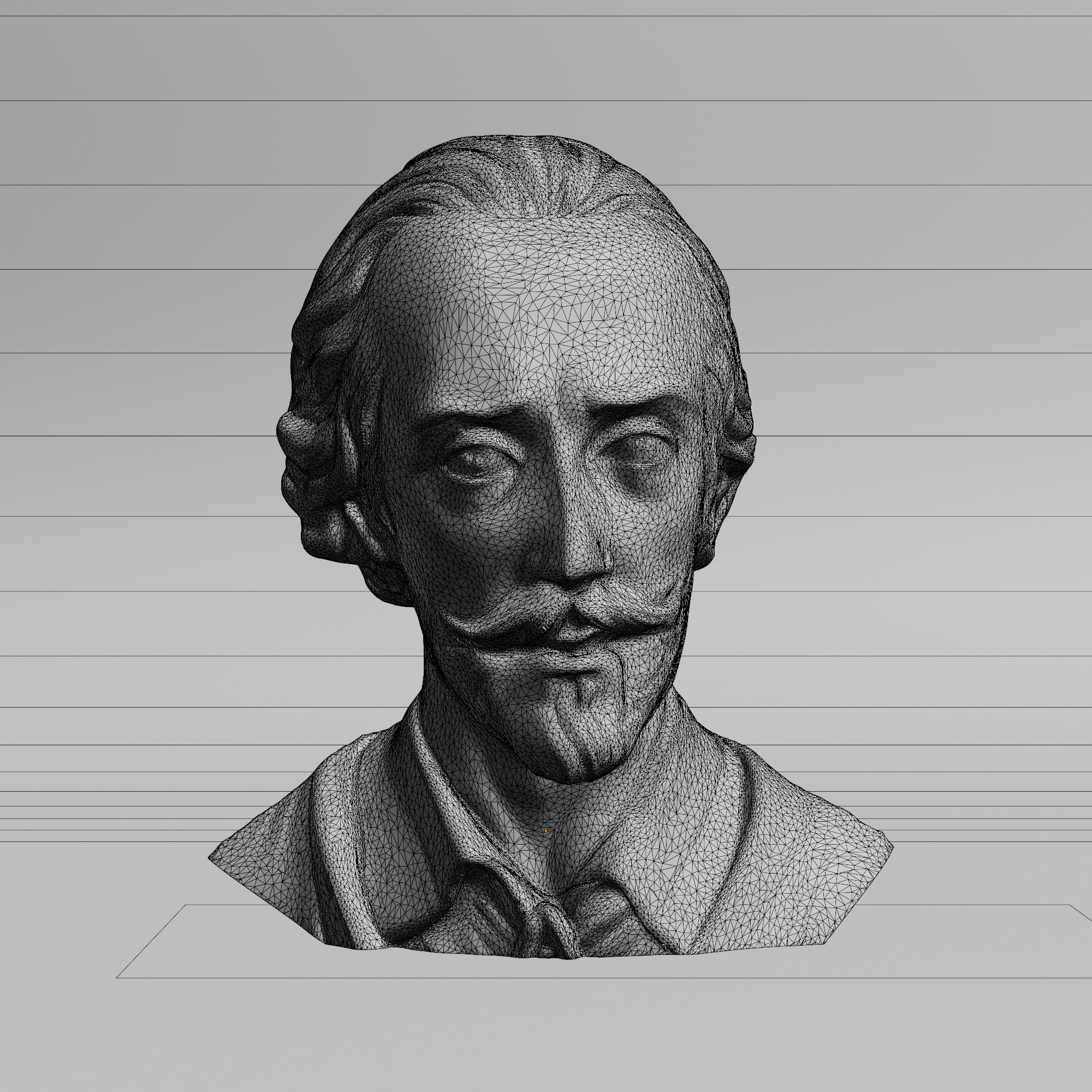 William Shakespeare 3D print model_8