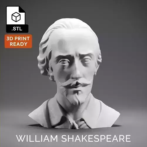 William Shakespeare 3D print model