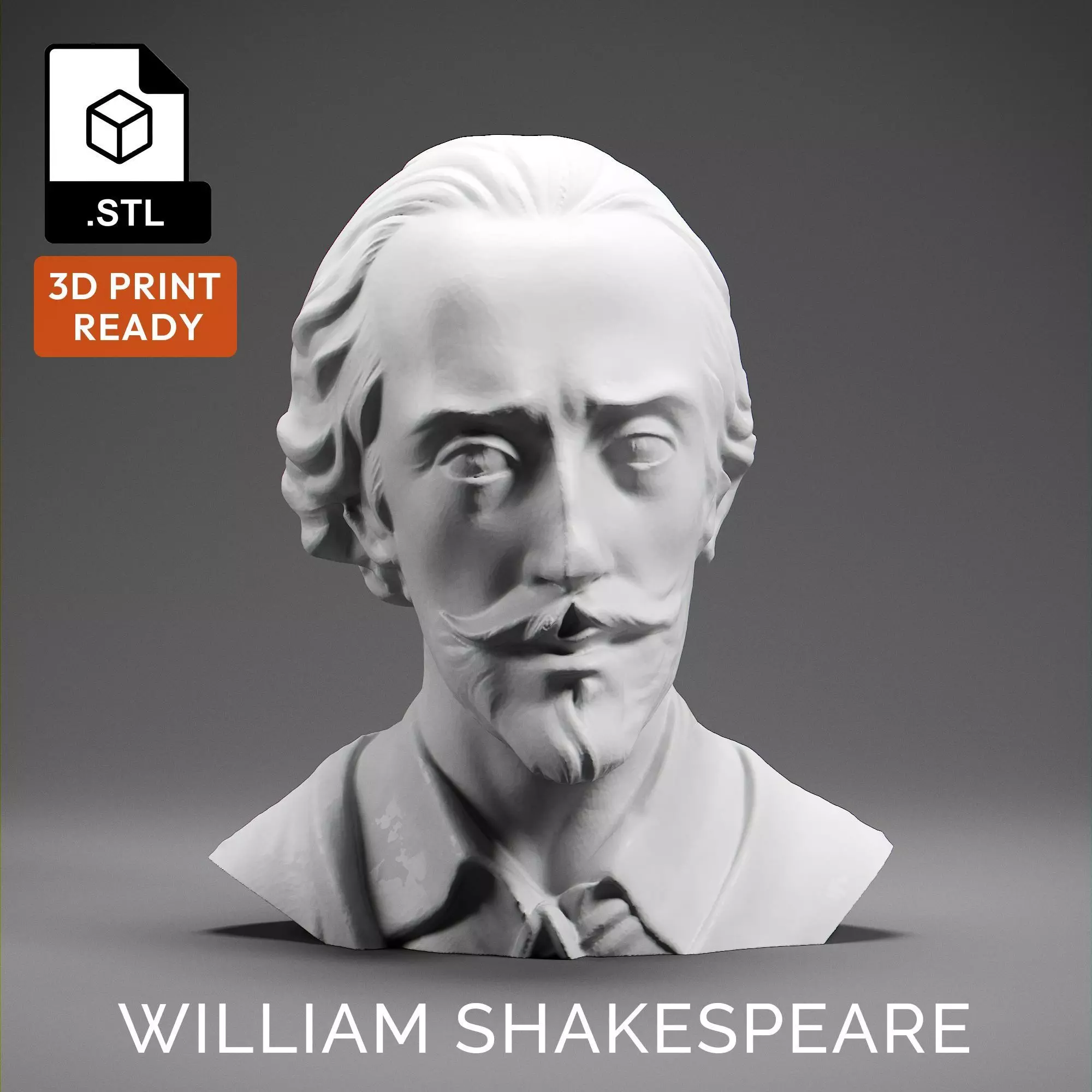 William Shakespeare 3D print model_0