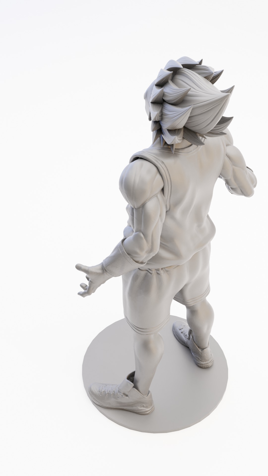 Vegeta in a basketball uniform 3D model_4