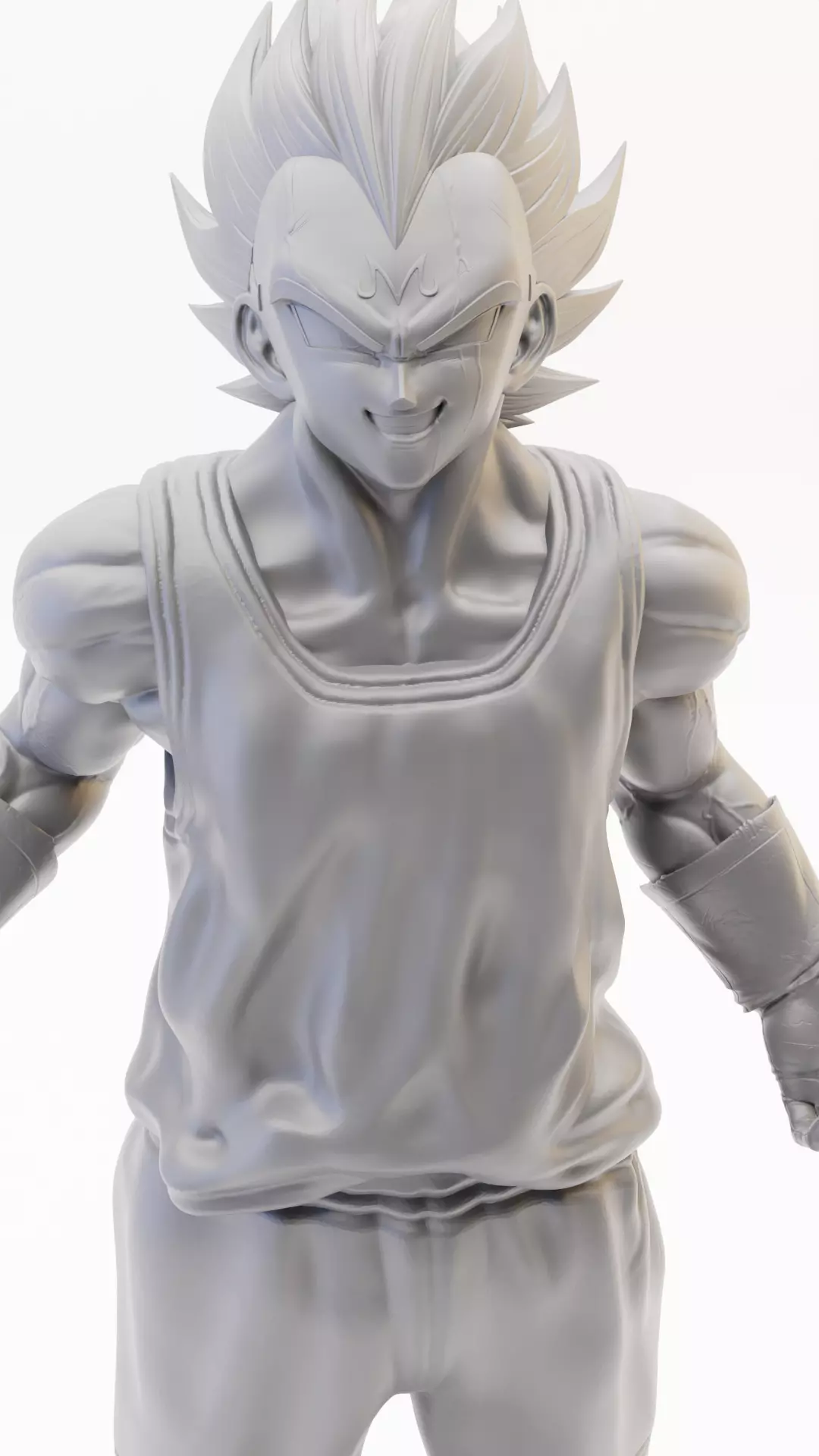 Vegeta in a basketball uniform 3D model_0