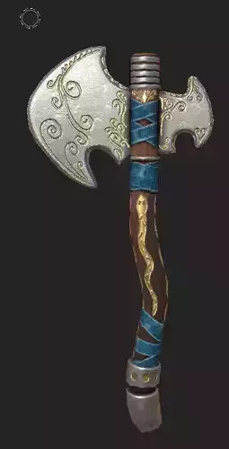 Fantasy Axe Game Ready Prop Unreal