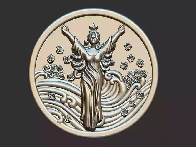 Iemanja - Medal  3D print model