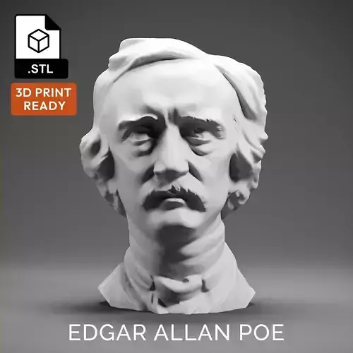 Edgar Allan Poe 3D print model
