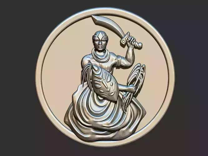 Ogum - Orixa Medal 3D print model